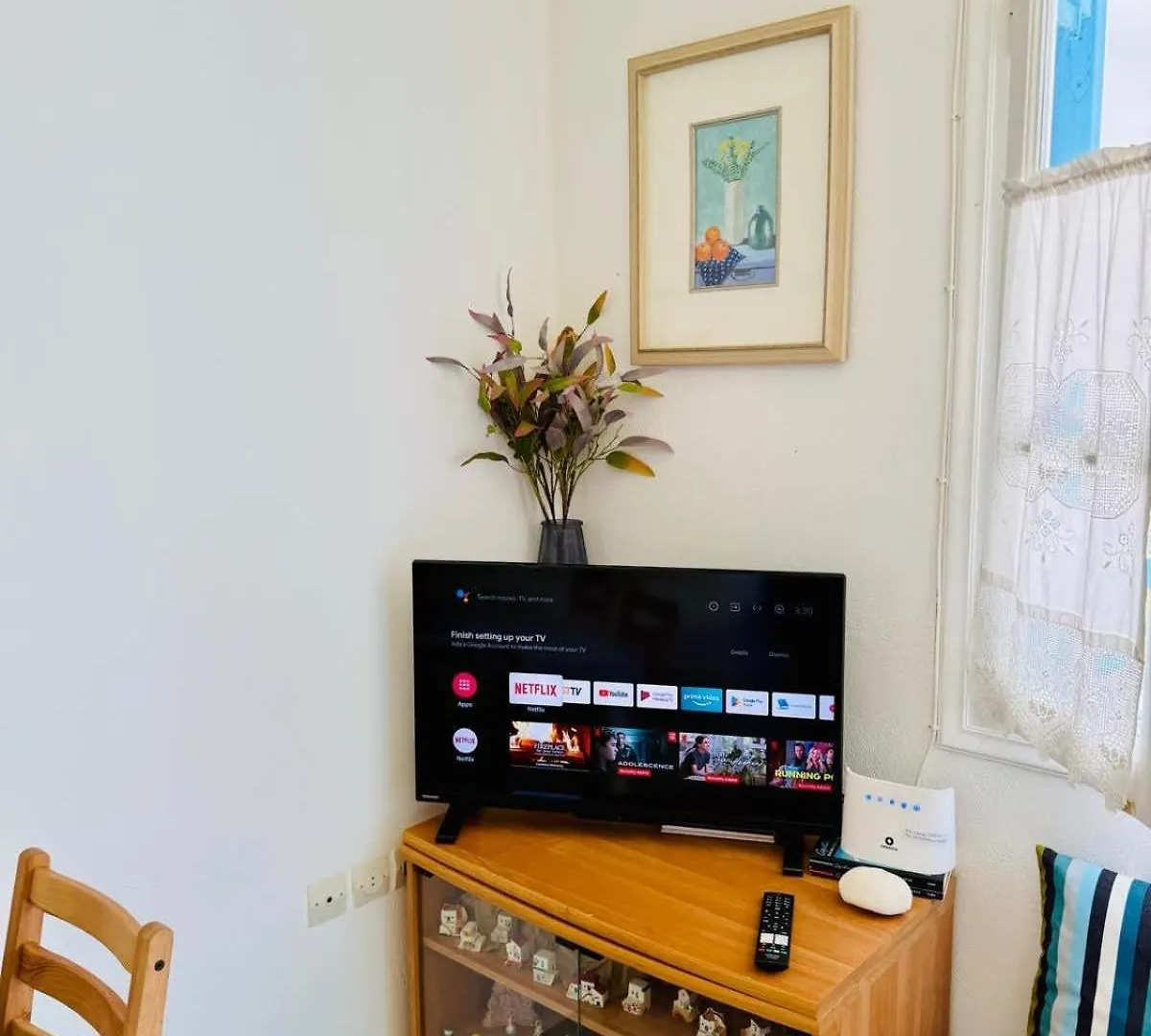 Stylish 2 Bd Escape Apt With Patio At Ornos Beach Lägenhet