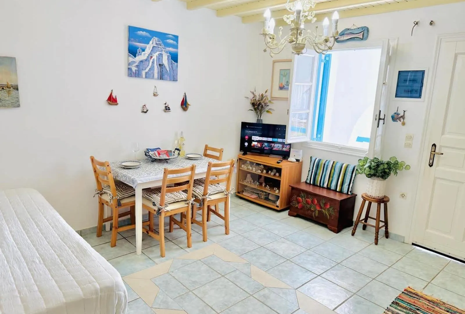 Stylish 2 Bd Escape Apt With Patio At Ornos Beach Appartement Ornos (Mykonos)